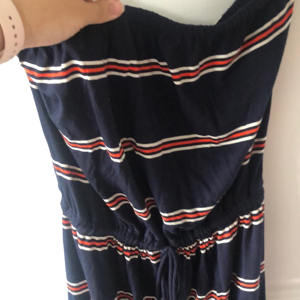 Navy maxi dress jcrew size medium - Picture 3 of 4